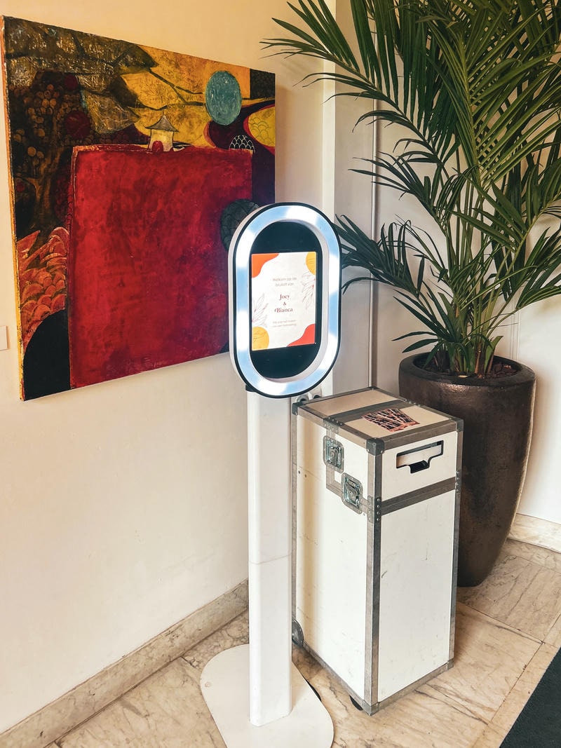 Moderne Photobooth Met Printer